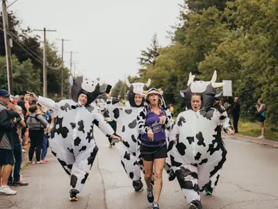 2023 Lindsay Milk Run Cow Costume Finishers