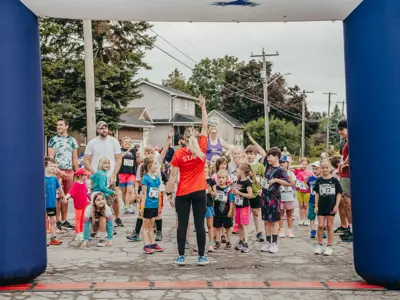 2025 Lindsay Milk Run 500 Metre Kids Fun Run Starting Line