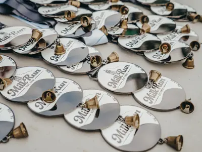 2025 Lindsay Milk Run Finisher Medals