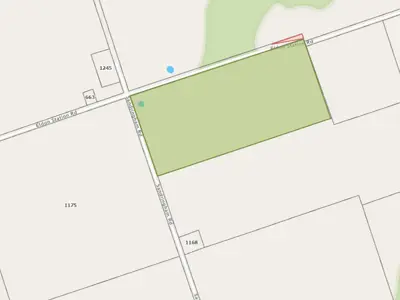 Map of the proposed surplus road allowance known as Eldon Station Road
