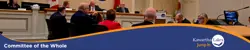 Committee of the Whole Highlights banner with Council sitting in Council Chambers