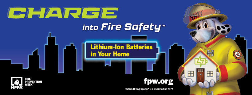 2025 Fire Prevention Week Theme Graphic