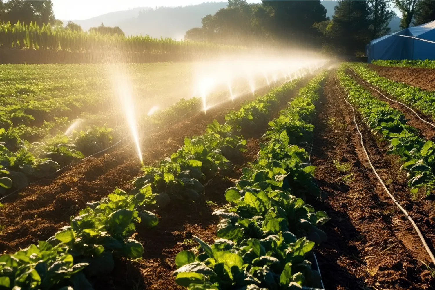 image of field with plants