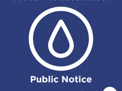 Water Wastewater public notice graphic