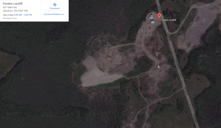 Fenelon Falls Landfill Site Map Photo