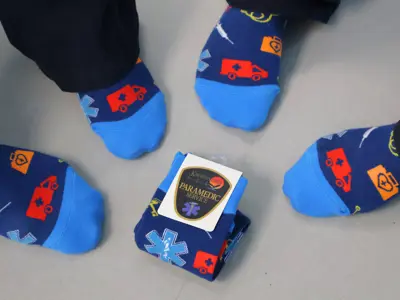 Kawartha Lakes Paramedic custom socks