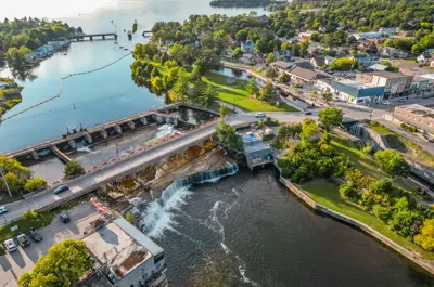 Aerial view of Fenelon Falls