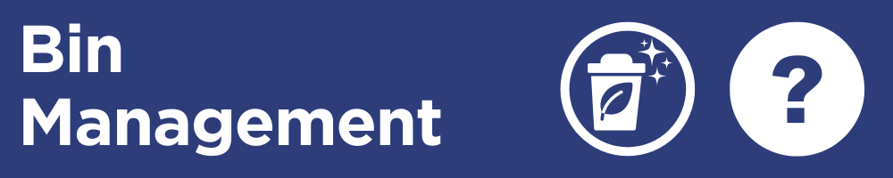 Bin management questions banner