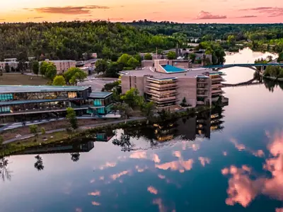 Aerial view of Trent University