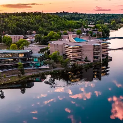 Aerial view of Trent University