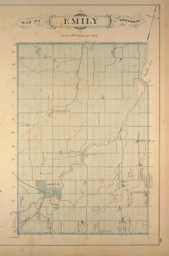 map of Emily Township