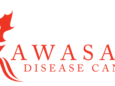logo image for Kawasaki Diseas Canada. Red text on blank background, with a stylized K.