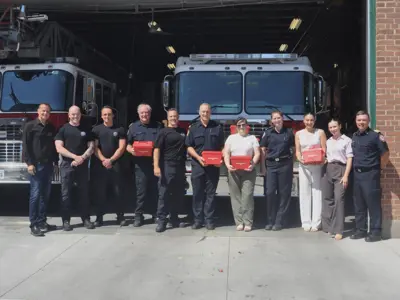 presentation of sensory kit donation