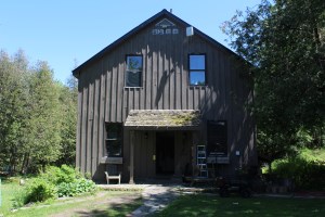 Small historic wooden mill