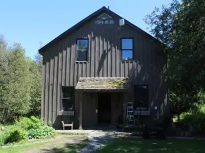 Small historic wooden mill