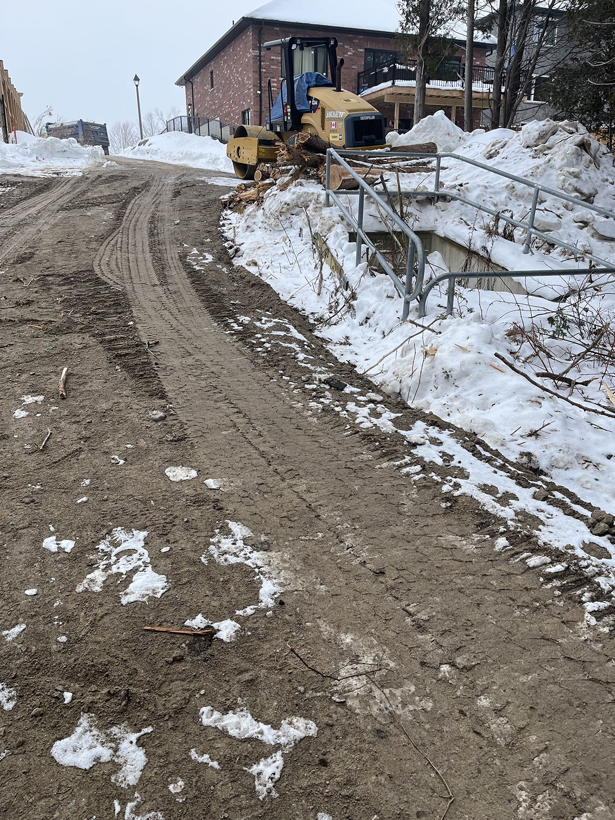 Image showing Jennings Creek connecting trail installation off of one of the subdivision access points. 