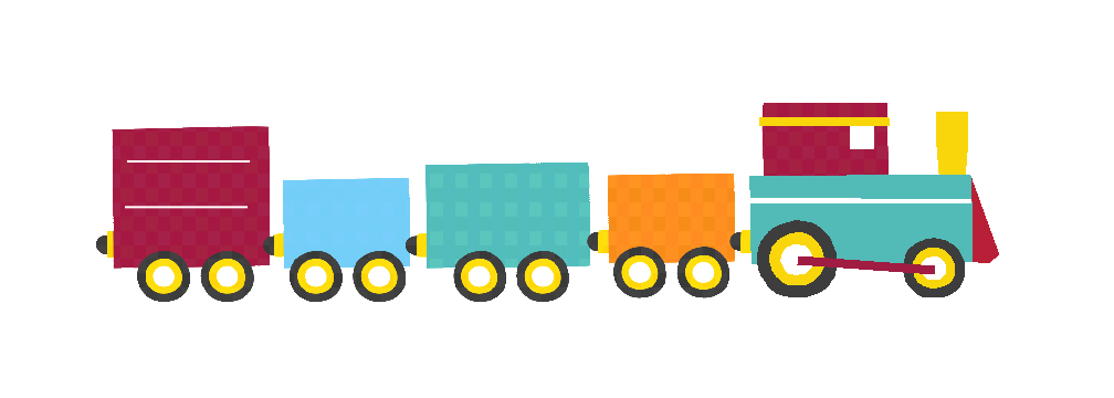 Animated image of a train