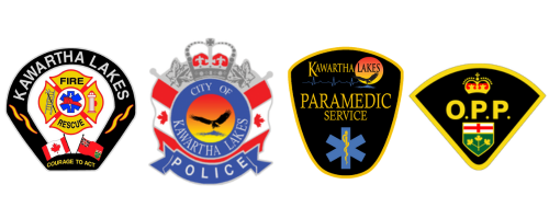 fire, police, paramedic, and OPP logos