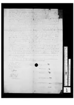 Historic treaty document 
