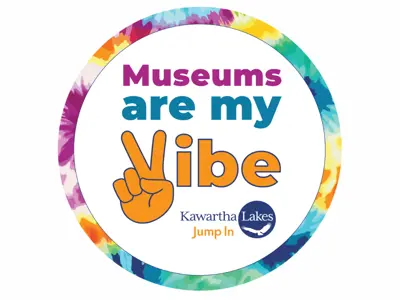 Graphic with 'Museums are my Vibe' logo