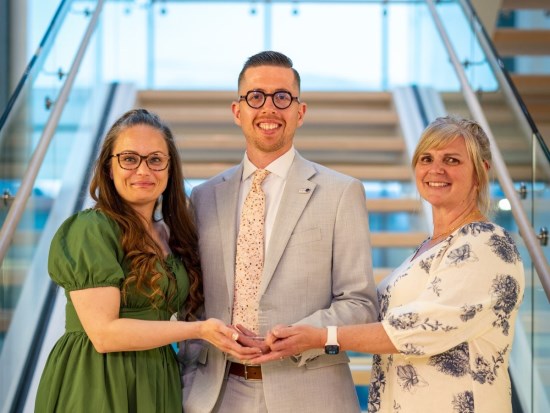 Customer Experience Staff with their award