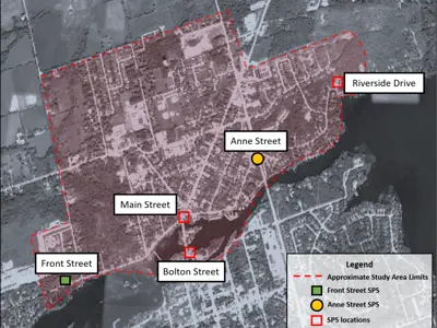 Anne Street and Front Street SPS key map