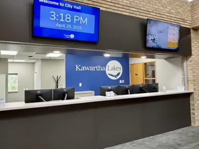 Renovated Customer Service Desk at Lindsay Service Centre