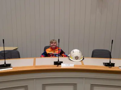 Georgia Sitting In Kawartha Lakes Council Chambers