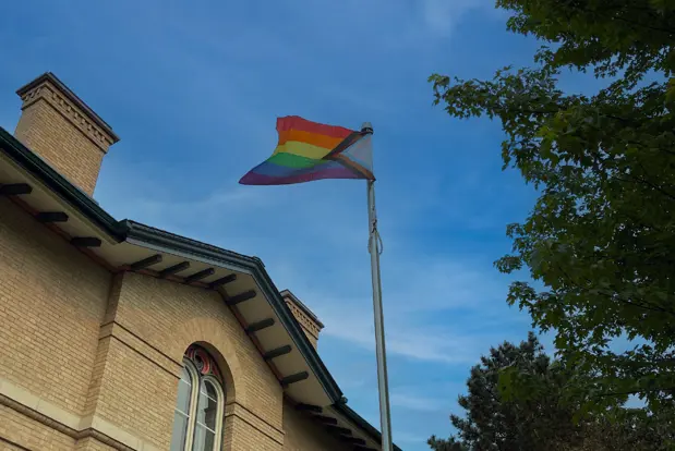 Pride flag raised at City Hall