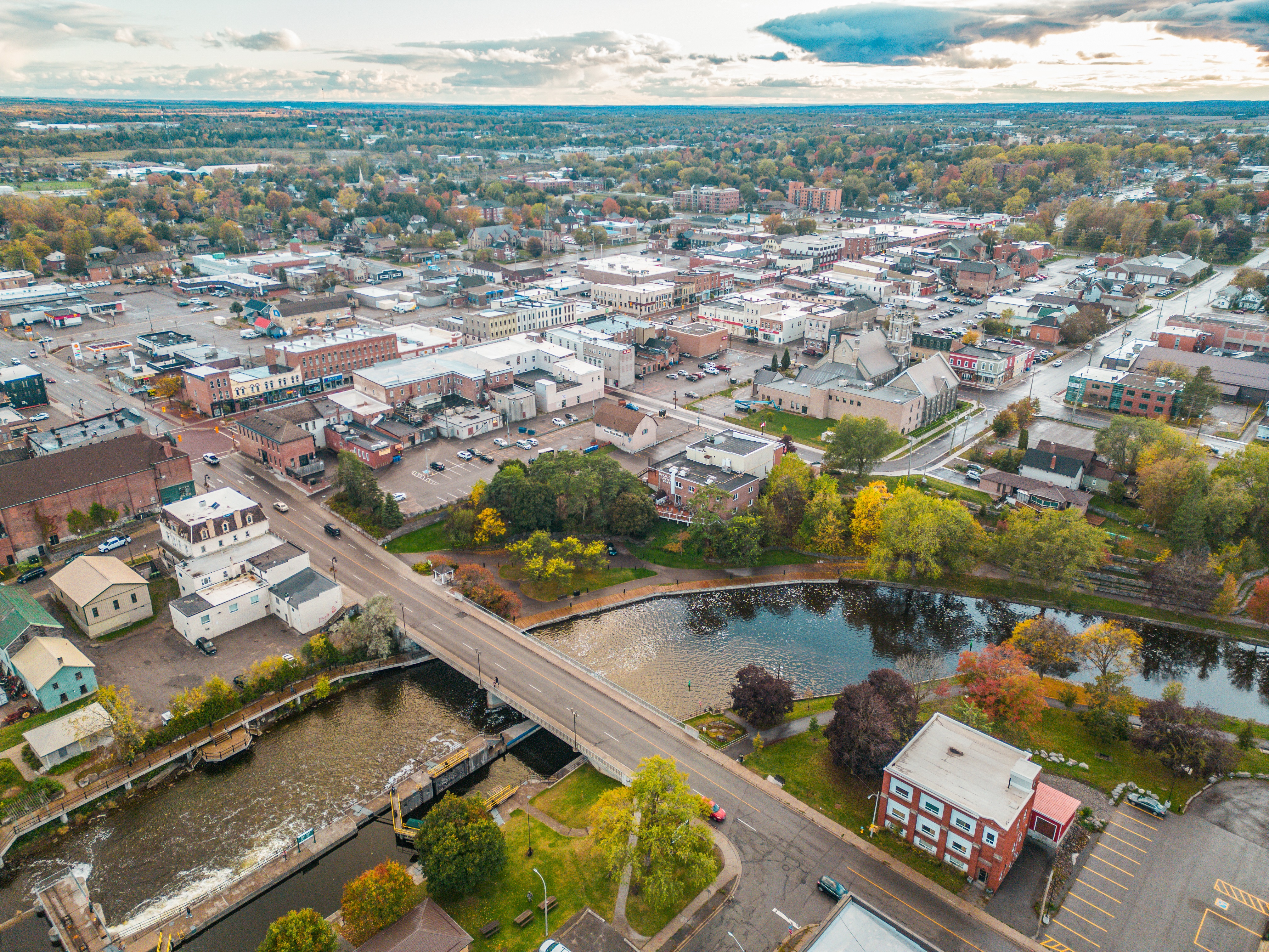 Aerial view of Lindsay
