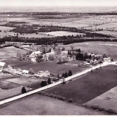 aerial view of Downeyville