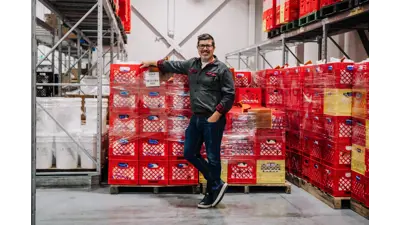 Brian Kerr in Kawartha Dairy facility