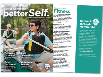 Fitness Cover display Summer 2026 Community Guide