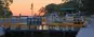 Bobcaygeon swing bridge at sunset