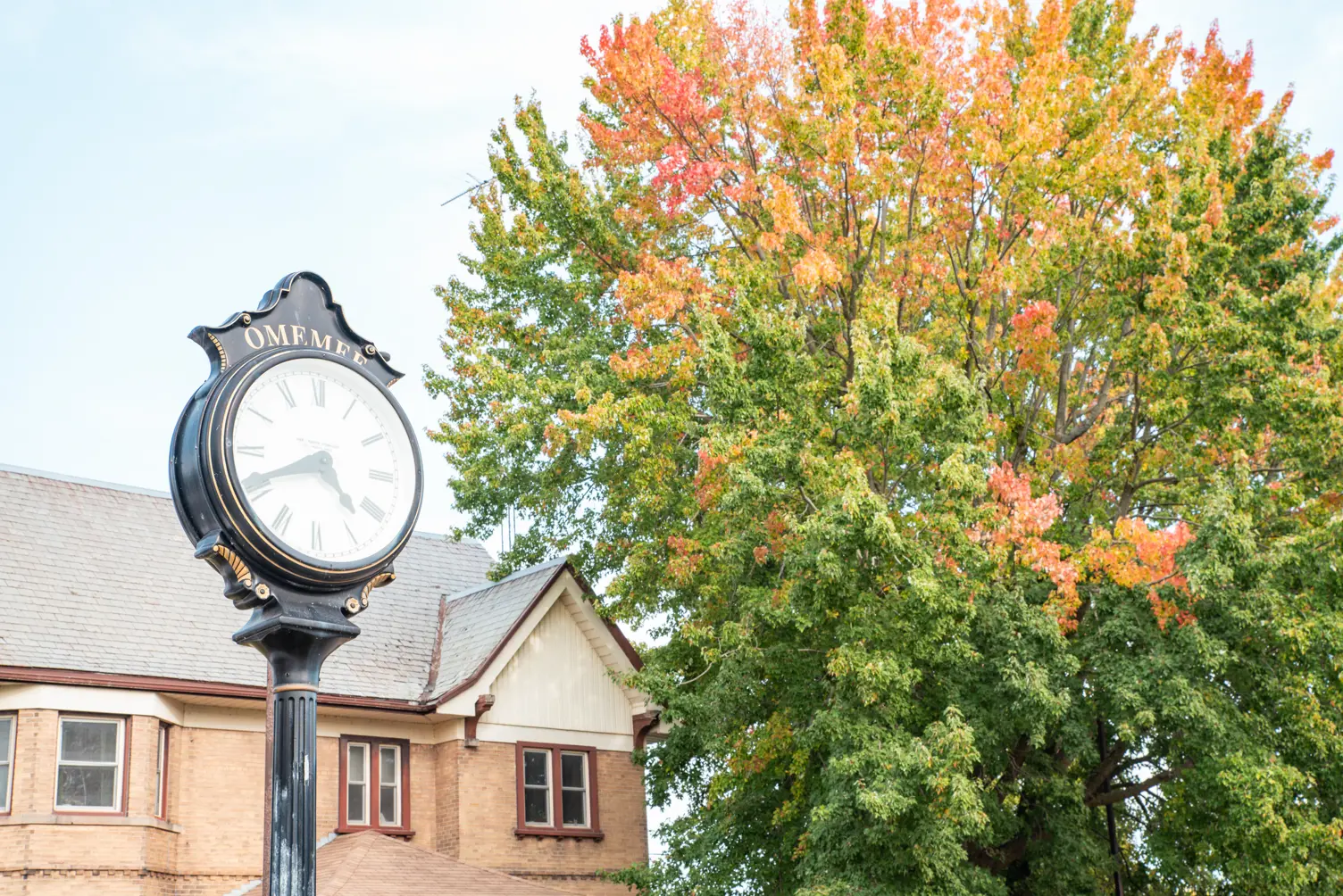 Clock in Omemee Downtown