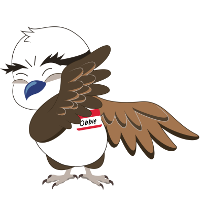 Obbie the Osprey indicating that the below items are not included in the program