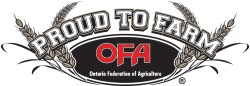Ontario Federation of Agriculture proud to farm logo