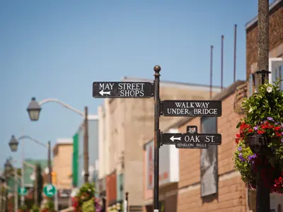 downtown signage